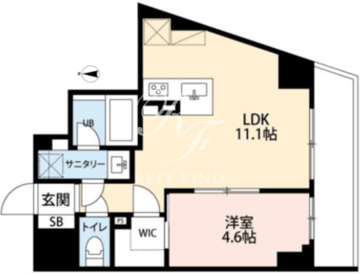 ミルーナヒルズD駒込 601 間取り図