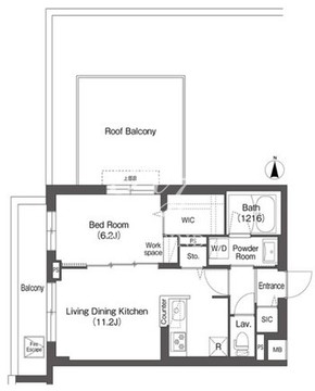アイフラット方南町 404 間取り図