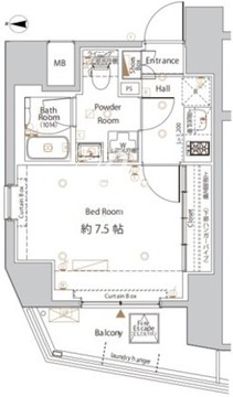 ログ浅草橋 201 間取り図