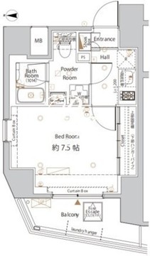 ログ浅草橋 501 間取り図