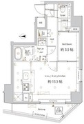 ログ浅草橋 502 間取り図