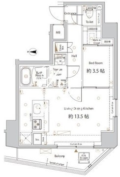 ログ浅草橋 502 間取り図