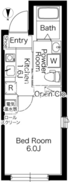 プラティーク蒲田 101 間取り図