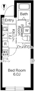 プラティーク蒲田 502 間取り図