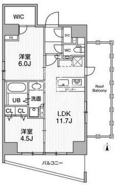 リテラス秋葉原イースト 1401 間取り図