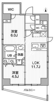 リテラス秋葉原イースト 1501 間取り図