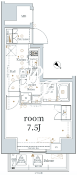 ログ新川 1201 間取り図