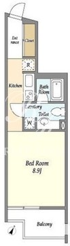 コージーコート中目黒 104 間取り図