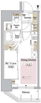アーバネックス新御徒町 601 間取り図