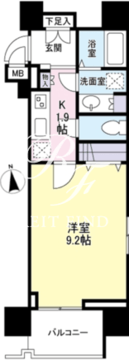 ガーラプレイス新宿御苑 908 間取り図