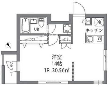 プラティーク門前仲町 201 間取り図