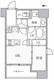 カバナプラス新富町 201 間取り図