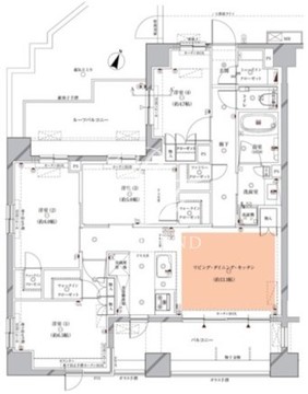オーパスレジデンス目黒洗足 701 間取り図
