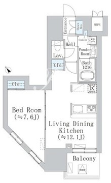 ウェスタ板橋仲宿 1203 間取り図