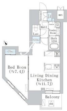 ウェスタ板橋仲宿 603 間取り図