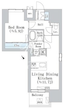 ウェスタ板橋仲宿 901 間取り図