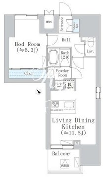ウェスタ板橋仲宿 701 間取り図