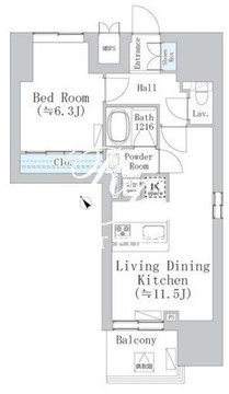 ウェスタ板橋仲宿 601 間取り図