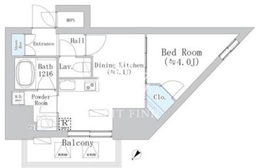 ウェスタ板橋仲宿 306 間取り図