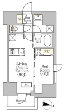 イプセ渋谷本町 401 間取り図