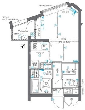 ズーム碑文谷 304 間取り図