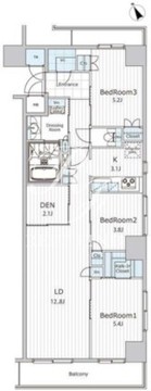 ビエラコート日本橋久松町 308 間取り図