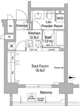 コンフォリア下北沢 224 間取り図