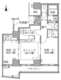 アクティ汐留 307 間取り図