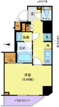 マキシヴ浅草 201 間取り図