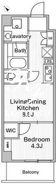 コンフォリア・リヴ巣鴨 909 間取り図