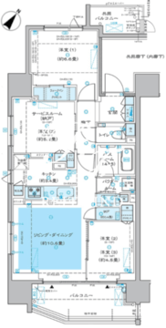 ディームス渋谷本町 303 間取り図