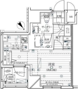レガリス銀座イースト 403 間取り図