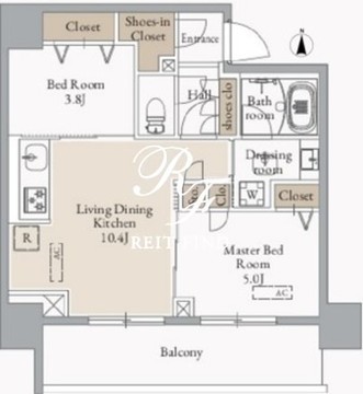 JMFレジデンス蔵前鳥越 601 間取り図