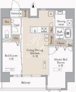 JMFレジデンス蔵前鳥越 1103 間取り図