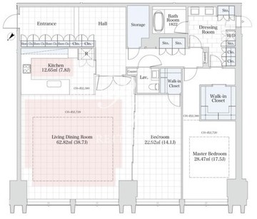 ラ・トゥール新宿グランド 4001 間取り図