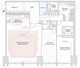 ラ・トゥール新宿グランド 4001 間取り図