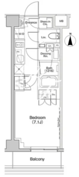 ザ・パークハビオ下北沢 305 間取り図