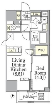 ジオエント池袋 201 間取り図