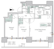 ワンルーフレジデンス板橋大山 1104 間取り図