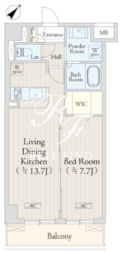アヴェニール渋谷本町 406 間取り図