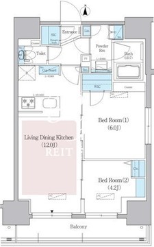 アーバネックス蔵前レジデンス 1101 間取り図