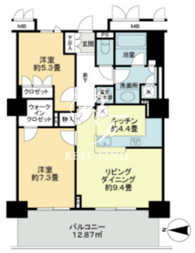 ストーリア品川 1004 間取り図