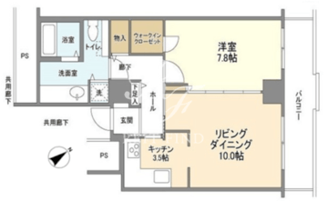 トルナーレ日本橋浜町 4204 間取り図