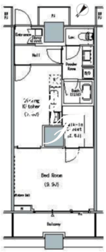 ザ東京タワーズミッドタワー 1221 間取り図