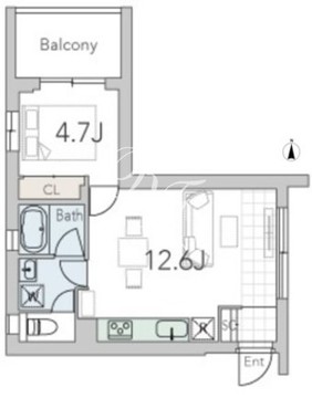 グランデュオ学芸大学3 105 間取り図