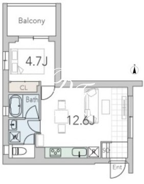 グランデュオ学芸大学3 306 間取り図