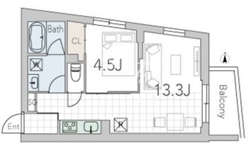 グランデュオ学芸大学3 202 間取り図