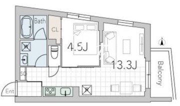 グランデュオ学芸大学3 302 間取り図