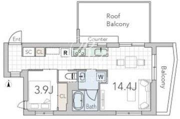 グランデュオ学芸大学3 501 間取り図
