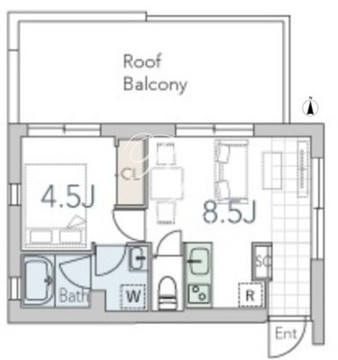 グランデュオ学芸大学3 404 間取り図